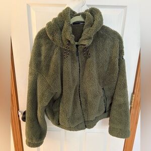 Calvin Klein Green Sherpa Jacket (Super soft)
